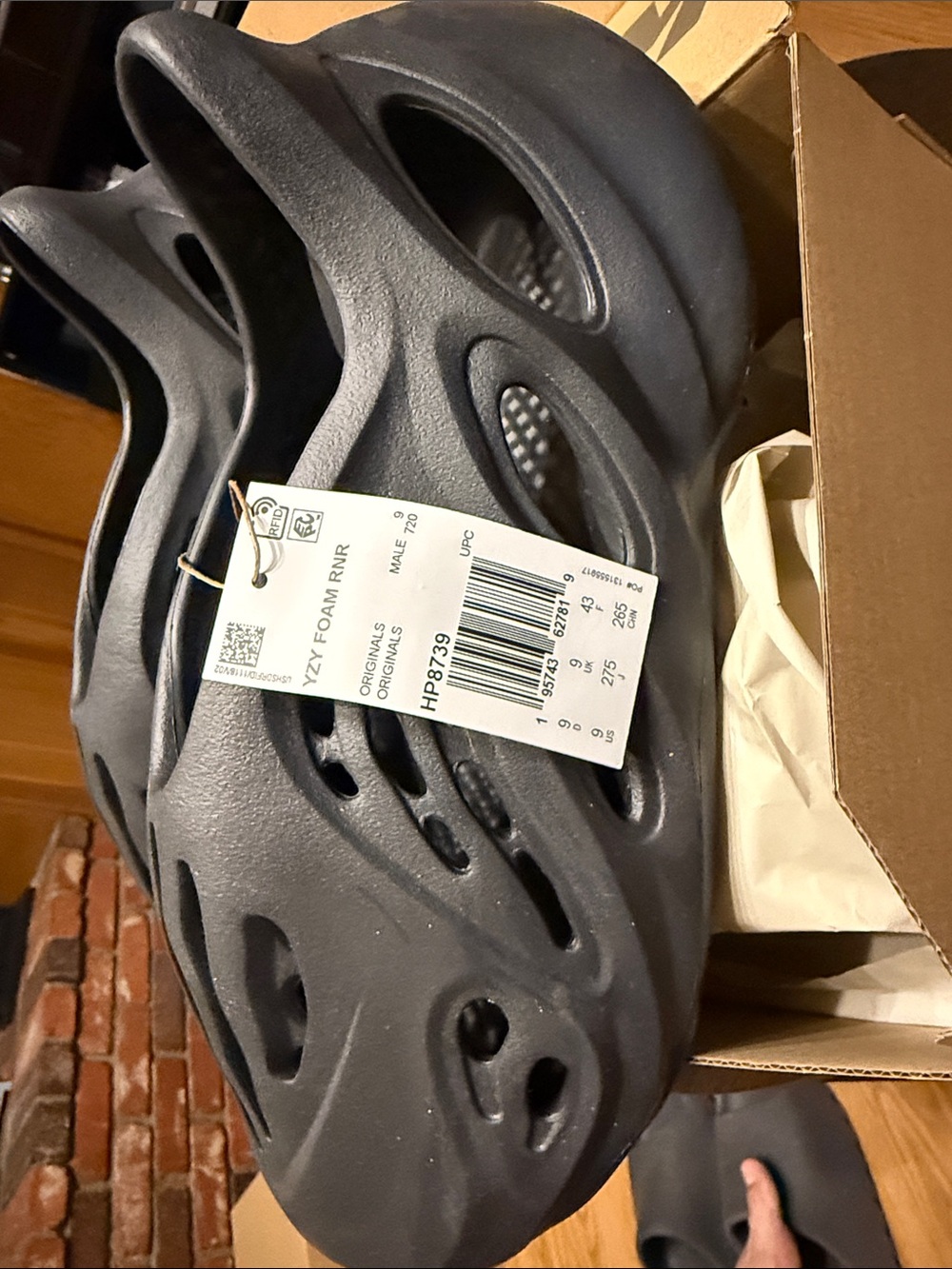 Foam Slip-On Clog in Dark Gray